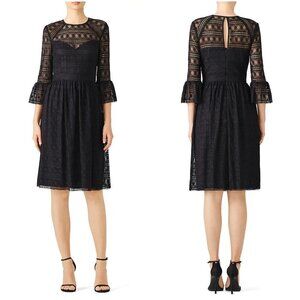 Trina Turk Black Lace Everdine Cocktail Dress $348
